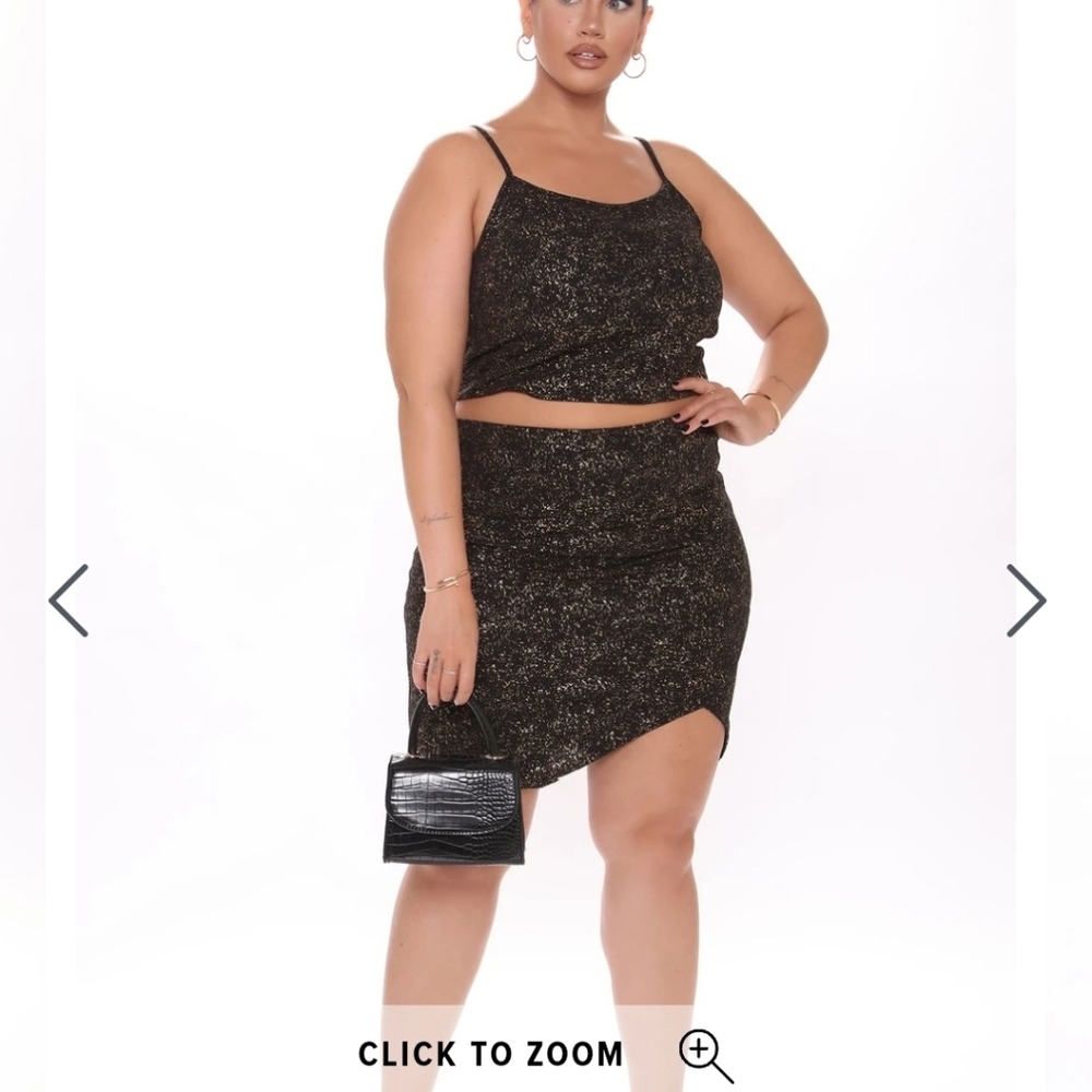 Black talking wrap 2 pc set
